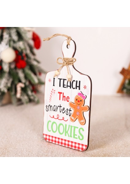 Noel Zencefilli Kurabiye Adam Dekorasyon Ahşap Tabela Süsler (Yurt Dışından) fırsatları