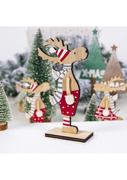 Noel Ahşap Boyalı Noel K Süsleri (Yurt Dışından)