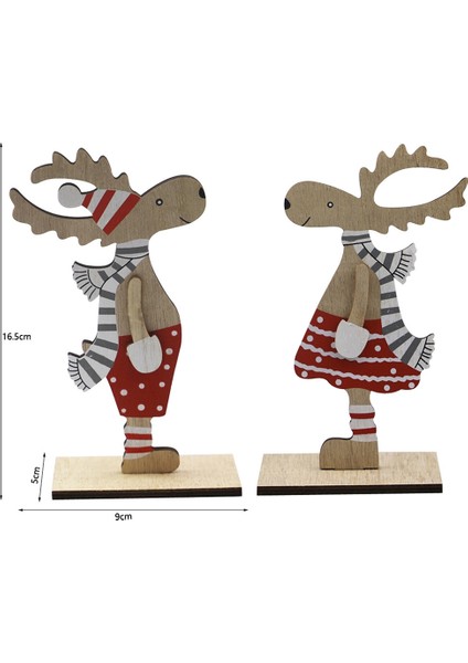 Noel Ahşap Boyalı Noel K Süsleri (Yurt Dışından) fırsatları