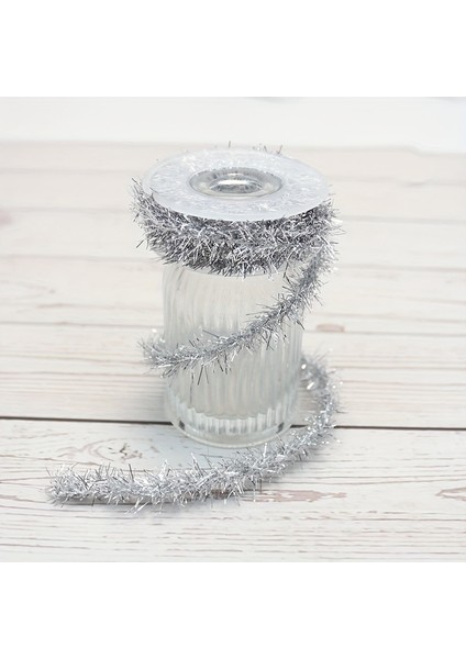 Noel Glitter D Şerit Yay Dıy Dekoratif Şerit (Yurt Dışından)