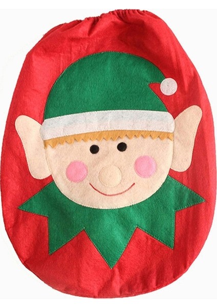 Süslü Noel Dekorasyonu Santa F Tuvalet Kapağı Kapağı (Yurt Dışından)