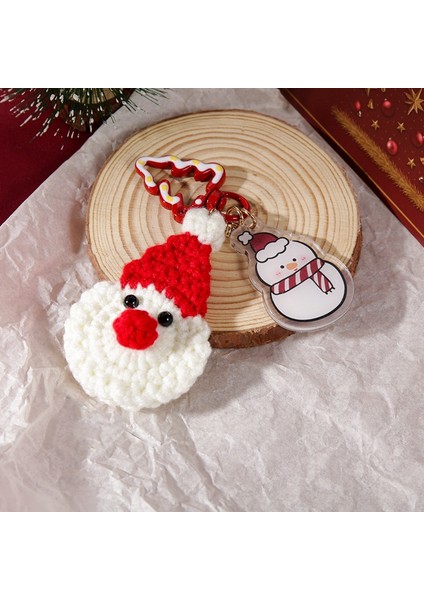 El Dokuması Noel Anahtarlık Noel Baba (Yurt Dışından)