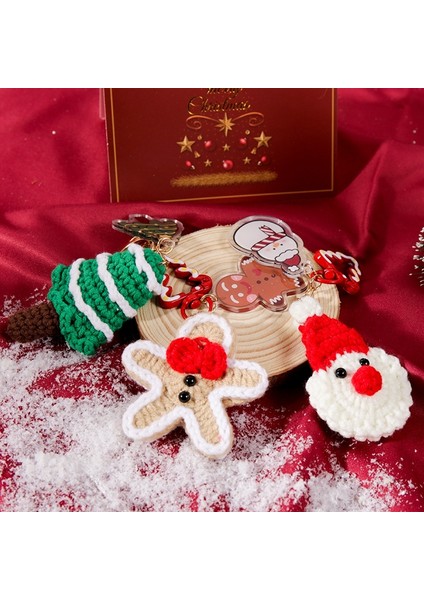 El Dokuması Noel Anahtarlık Zencefilli Kurabiye Adam (Yurt Dışından) fırsatları