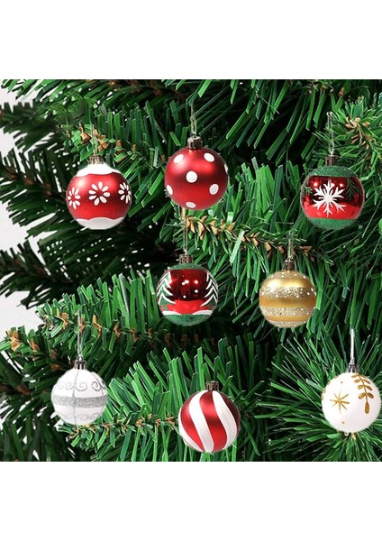 6 Adetpaket 6 cm Boyalı Noel Topu (Yurt Dışından)