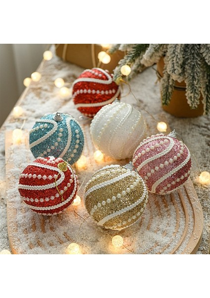 8cm Noel Topu Yılbaşı Ağacı Süslemesi (Yurt Dışından)