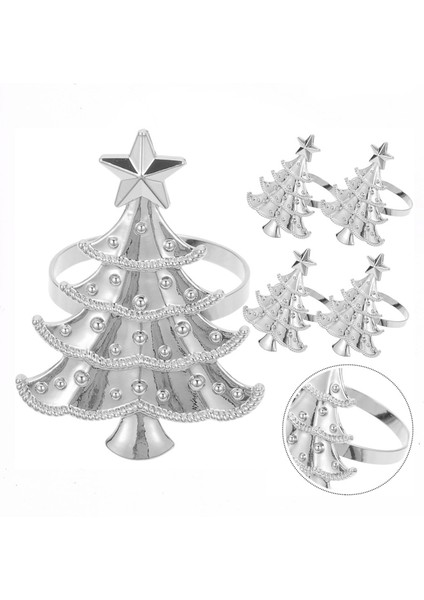 10 Adettorba Noel Ağacı Peçete Halkaları Metal Peçete Toka (Yurt Dışından) modelleri