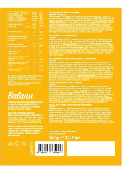 Keto Granola 360 gr