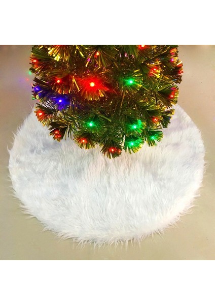 2 Adet Yılbaşı Ağacı Alt Dekorasyon Ağacı Etek Noel Peluş (Yurt Dışından)