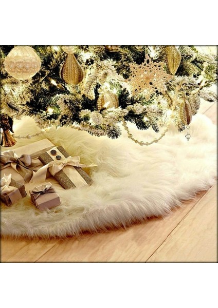 2 Adet Yılbaşı Ağacı Alt Dekorasyon Ağacı Etek Noel Peluş (Yurt Dışından)