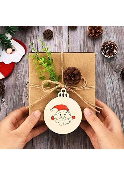 10 Adettakım Ahşap El-Boyalı Noel Ağacı Kolye (Yurt Dışından) fırsatları