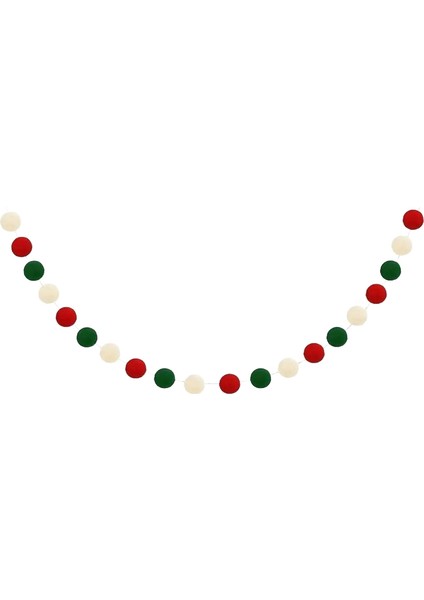 2m Yün Ft Topları Çelenk Noel Ev Dekorasyonu (Yurt Dışından)