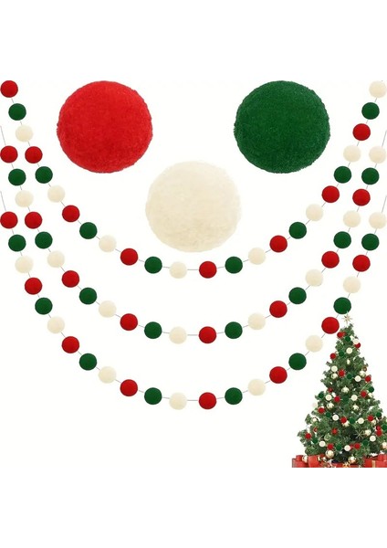 2m Yün Ft Topları Çelenk Noel Ev Dekorasyonu (Yurt Dışından) fiyatları