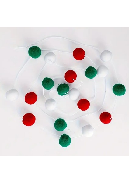 2m Yün Ft Topları Çelenk Noel Ev Dekorasyonu (Yurt Dışından) fırsatları