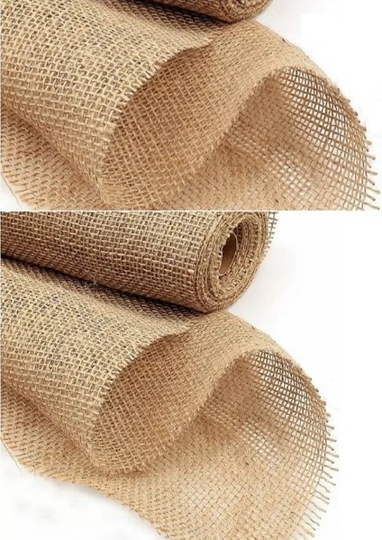 1 x 4 Metre Kanaviçe Jüt Kumaş, 7,5 Ons Kalınlığında, Jüt Çuval Kumaş, Telis Çuval Bezi Jüt