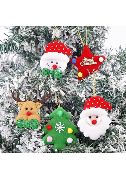 Noel Ağacı Kolye Peluş Bebek Süsleri 5 Adet Torba (Yurt Dışından) fiyatları
