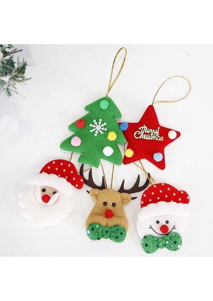 Noel Ağacı Kolye Peluş Bebek Süsleri 5 Adet Torba (Yurt Dışından) fırsatları