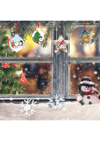 10 Adet Şeffaf Akrilik Noel Dekorasyon Etiketleri Ev (Yurt Dışından) indirimleri