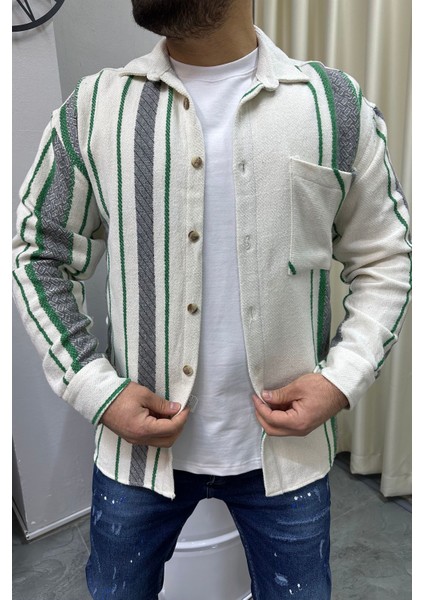 Bafatex Erkek Çizgili Oduncu Gömleği