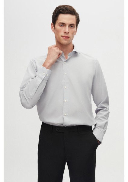 Ds Damat Slim Fit Siyah/beyaz Italyan Yaka Dar Kesim Klasik Kravatlık Uzun Kollu Kolay Ütülenebilir Nefes Alan 2'li Gömlek fırsatları