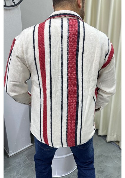 Bafatex Erkek Çizgili Oduncu Gömleği modelleri