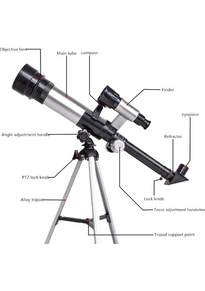 60X Öğrenci Astronomik Teleskobu Hd Çocuk Teleskobu (Yurt Dışından) fiyatları