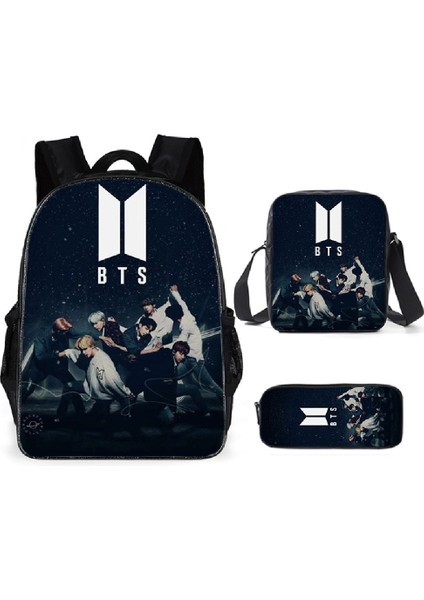 3 Adet Bts Öğrenci Okul Çantası (Yurt Dışından)