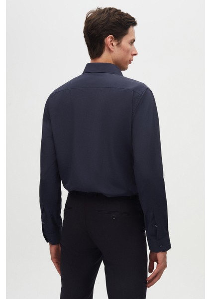 Ds Damat Slim Fit Lacivert/açık Mavi Italyan Yaka Dar Kesim Klasik Kravatlık Uzun Kollu Kolay Ütülenebilir Nefes Alan 2'li Gömlek modelleri