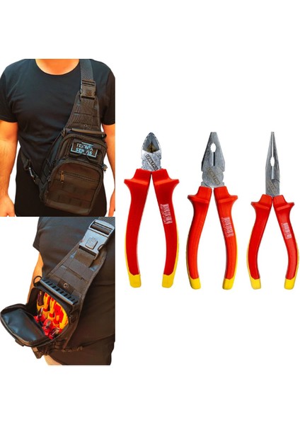 Izletaş Izoleli Elektrikçi Bez Takım Çantası 1000V 4 Parça PLT28000379 modelleri