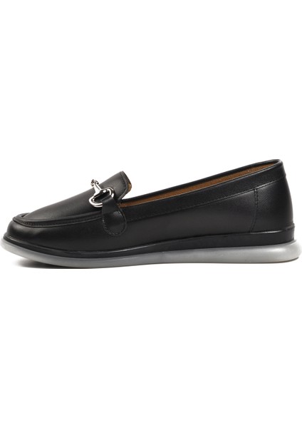 Siyah Kadın Loafer Ayakkabı