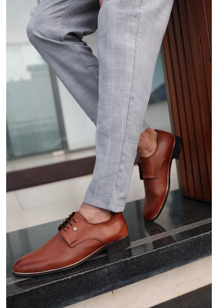 Erkek Taba Cilt Damatlık ve Günlük Kullanım Neolitik Rahat Klasik Ayakkabı 573-1 fiyatları