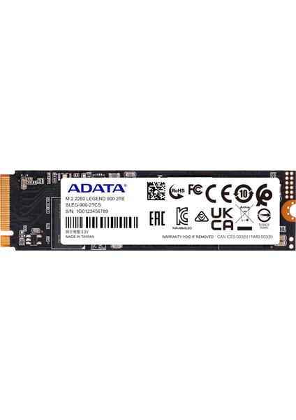 A-Data Legend 900 2tb Nvme Pcıe GEN4X4 5400MB\S 7000MB\S SLEG-900-2TCS  M.2 2280 SSD Disk