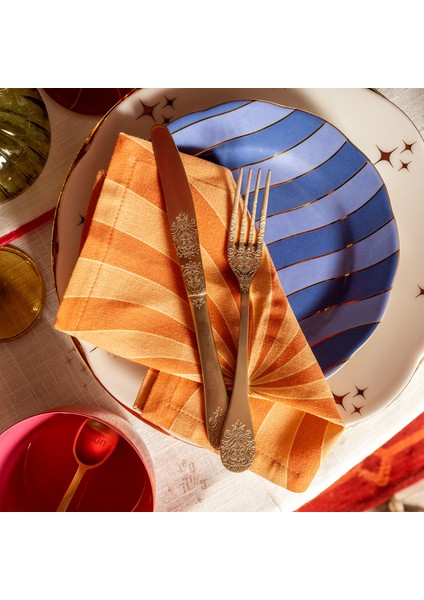 Emet Porselen Pasta Tabağı 20X20X2.4 cm Mavi fiyatları