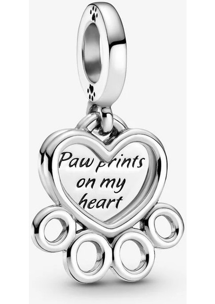Kalp ve Pati Izi Sallantılı Charm 799360C00