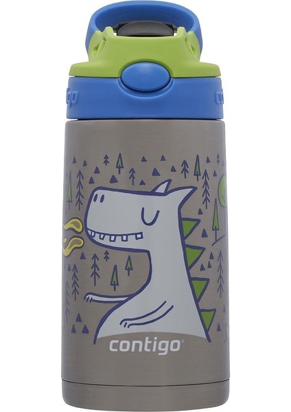 Gizmo Dragon Çelik Çocuk Suluğu 420ML - Mavi