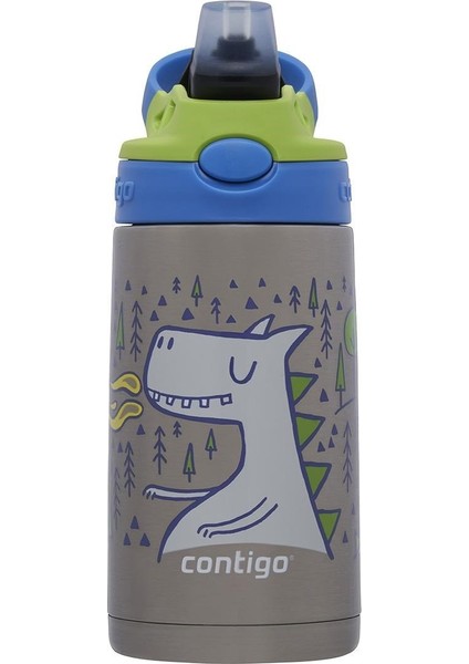 Gizmo Dragon Çelik Çocuk Suluğu 420ML - Mavi