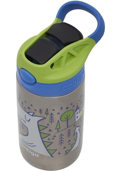 Gizmo Dragon Çelik Çocuk Suluğu 420ML - Mavi