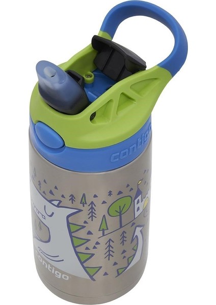 Gizmo Dragon Çelik Çocuk Suluğu 420ML - Mavi