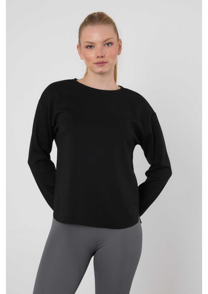 3007 Oval Kesim Sweat Siyah modelleri