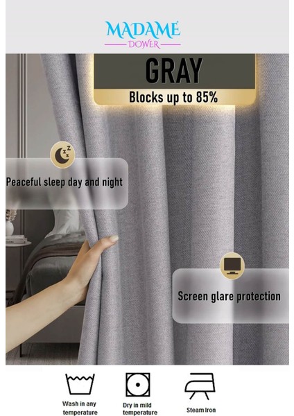 Taç Deste Pilesiz Çift Taraflı Keten Fon ve Karartma Perde,v4 Taş , Işık Geçirmez Kırışmaz Güneşlik,kolay Montaj fiyatları