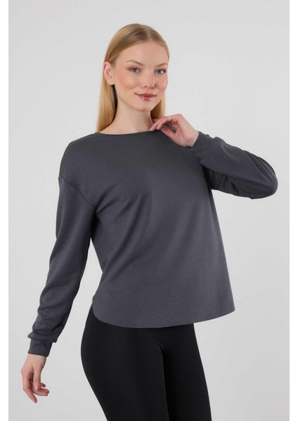 3007 Oval Kesim Sweat Antrasit modelleri