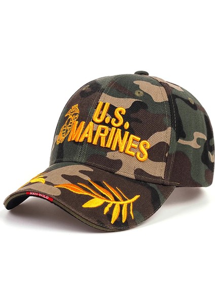 Abd Mektup Snappack Nakışlı Snapback Beyzbol Şapkaları Ilkbahar ve Sonbahar Açık Hava Ayarlanabilir Günlük Şapkalar - Opsiyon Kamuflaj (Yurt Dışından)
