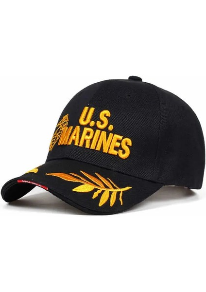 Abd Mektup Snappack Nakışlı Snapback Beyzbol Şapkaları Ilkbahar ve Sonbahar Açık Hava Ayarlanabilir Günlük Şapkalar - Seçenek Siyah (Yurt Dışından)