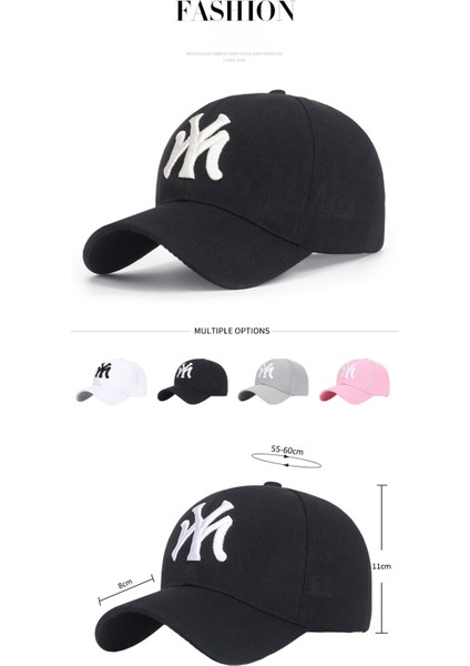 Moda Beyzbol Şapkaları Snapback Şapkalar Ayarlanabilir Açık Hava Spor Şapkaları Hip Hop Şapkaları Trend Düz Renkler - Seçenek Siyah (Yurt Dışından) modelleri