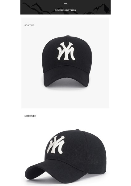 Moda Beyzbol Şapkaları Snapback Şapkalar Ayarlanabilir Açık Hava Spor Şapkaları Hip Hop Şapkaları Trend Düz Renkler - Seçenek Siyah (Yurt Dışından) indirimleri