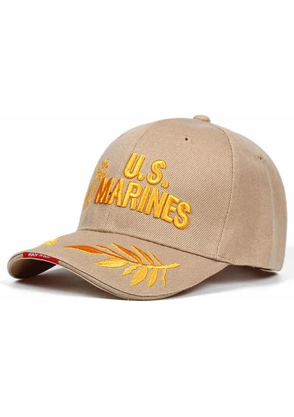 Abd Mektup Snappack Nakışlı Snapback Beyzbol Şapkaları Ilkbahar ve Sonbahar Açık Hava Ayarlanabilir Günlük Şapkalar - Seçenek Khaki (Yurt Dışından)