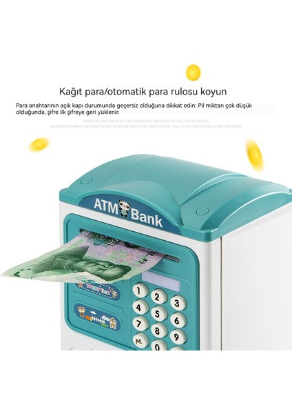 Çocuk Otomatik Algılama Para Rulo Simülasyonu Akıllı Parmak Izi Şifre Kumbarası (Yurt Dışından) fiyatları