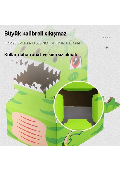 Giyilebilir Karton Dinozor Anaokulu Diy El Yapımı Oyuncak Bulmaca Karton Bulmaca Modeli (Yurt Dışından)