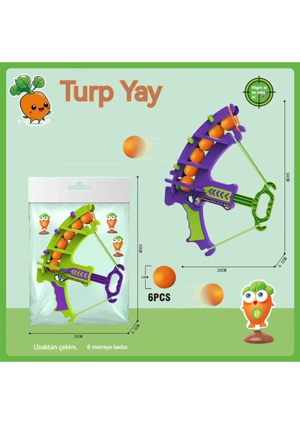Çocuk Fırlatma Yapışkan Top Turp Yay ve Ok Hedefi Elastik Yapışkan Top Ebeveyn-Çocuk Etkileşimli Fırlatma ve Atış Yay ve Ok Oyuncakları (Yurt Dışından) fiyatları