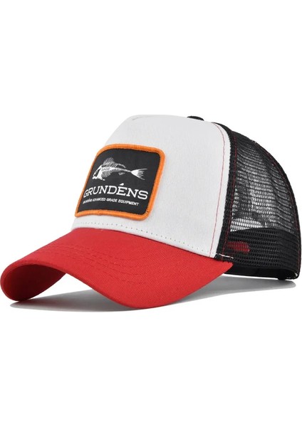 Bahar Erkek Şapkaları Kadınlar Için Beyzbol Şapkaları Yaz Nefes Alabilen Snapback Örgü Şapkalar Balık Yama Işlemeli - Seçenek Whitedredy (Yurt Dışından)