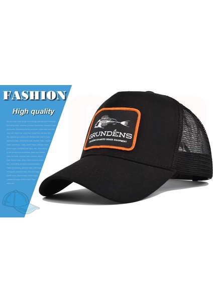 Bahar Erkek Şapkaları Kadınlar Için Beyzbol Şapkaları Yaz Nefes Alabilen Snapback Örgü Şapkalar Balık Yama Işlemeli - Seçenek Siyahdyellowy (Yurt Dışından) modelleri